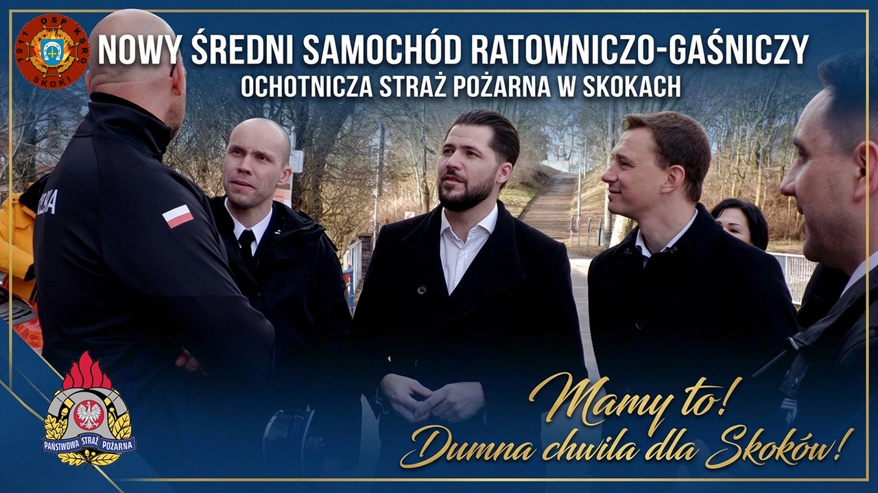 Nowy średni samochód ratowniczo-gaśniczy dla OSP Skoki