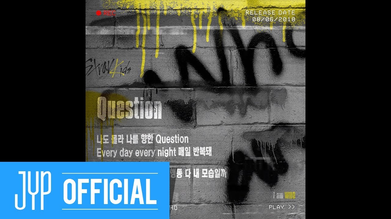 Stray Kids 2ND MINI ALBUM “I am WHO” Inst. Lyric Card 4 “Question Stray Kids 2ND MINI ALBUM “I am WHO” Inst. Lyric Card 4 “Question