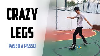 Crazy Legs - Aprenda Slalom / Passo a passo - Tutorial Patinação Freestyle Slalom