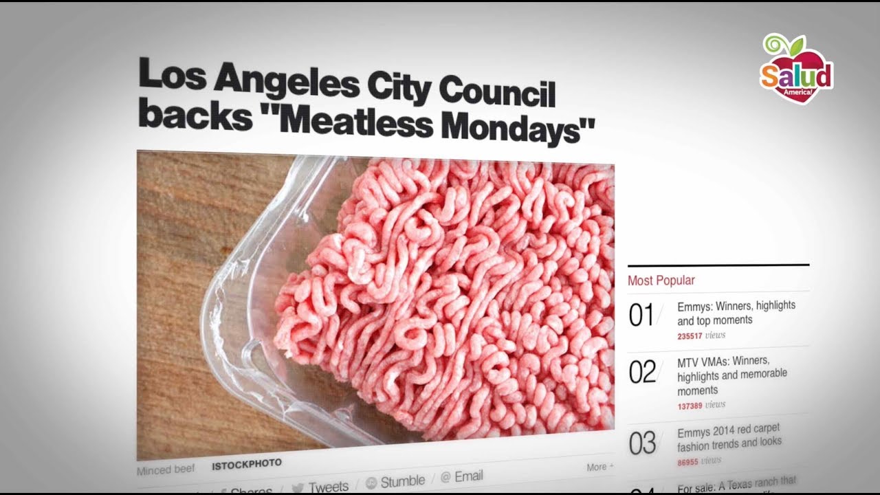 Meatless Monday transform school lunches in L.A. schools YouTube