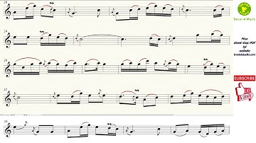 NGƯỜI Ở ĐỪNG VỀ ★ Sheet nhạc Beat chuẩn   Sáo trúc C5   Virtual Sheet Music #trevietstudio