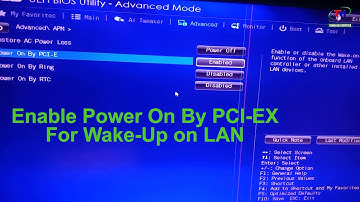 ASUS H81M-D | Enable Wake On Lan and PXE Boot (Boot on LAN) Configure BIOS Settings.
