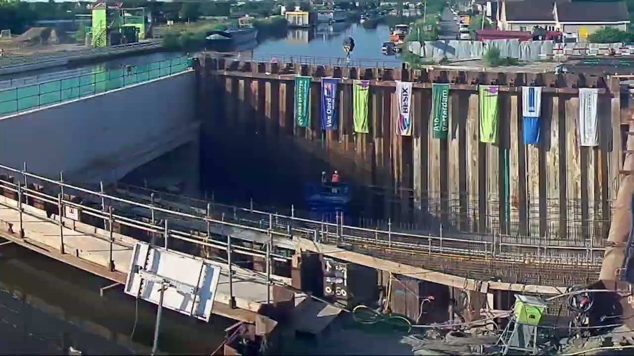 Timelapse werkzaamheden Rottemerentunnel