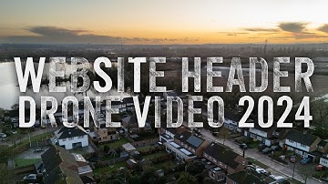 Website drone header video for local estate agent 2024