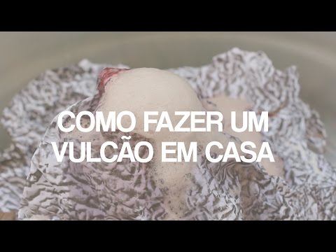 Experimento caseiro faça você mesmo com seu filho um Vulcão Caseiro