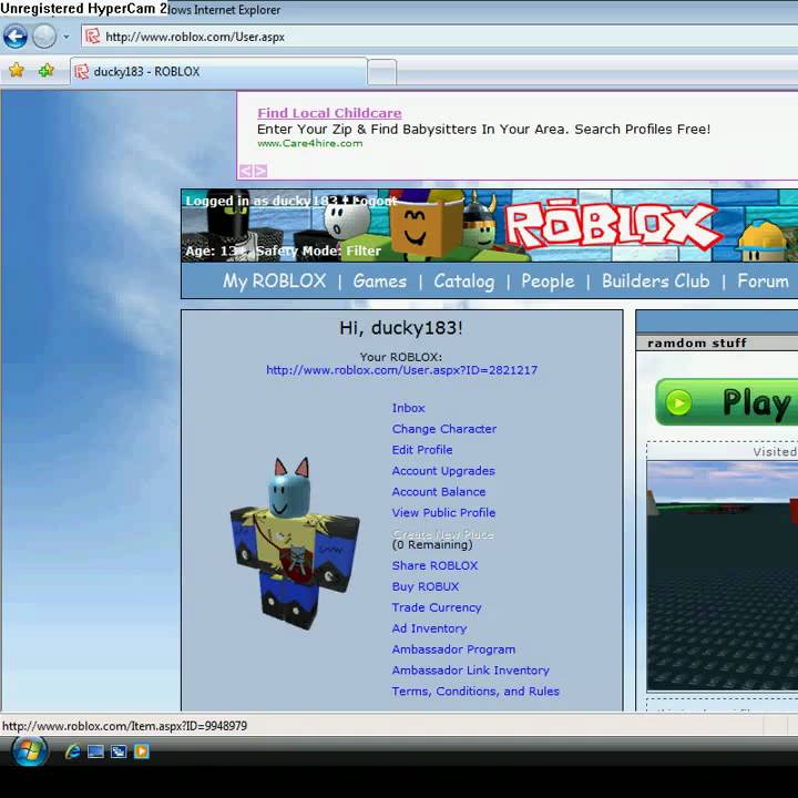Roblox Tutorial August 2009 How To Create T Shirt Youtube - roblox 2009 character