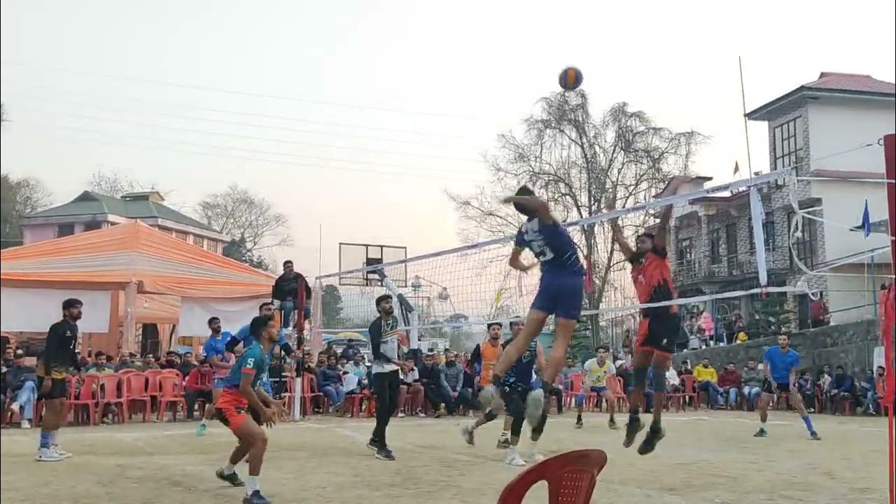 Chandigarh 🆚 Manali volleyball🏐 match at Sarkaghat (mandi) very