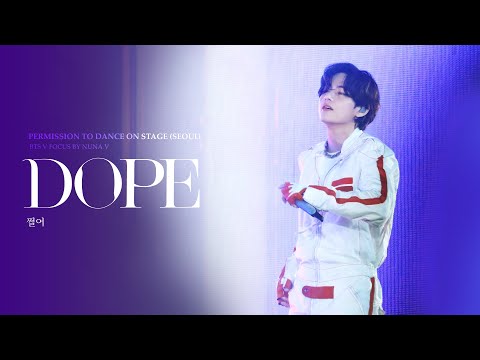 220312 Permission to Dance on Stage in  Seoul - 쩔어(DOPE) / BTS V / 방탄소년단 뷔 (4K fancam)