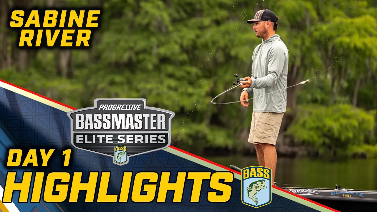 Highlights: Day 1 of Bassmaster ELITE at the Sabine River