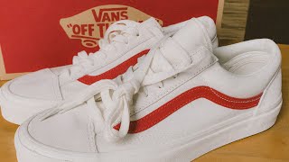 VANS STYLE 36 MARSHMALLOW RED UNBOXING