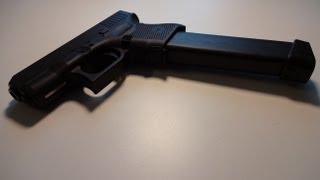 Glock 26 Gen 4, 9mm, 33 round magazine shooting