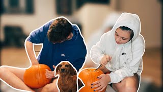 CARVING A PUMPKIN INTO AN IMPOSTER