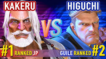 SF6 ▰ KAKERU (#1 Ranked JP) vs HIGUCHI (#2 Ranked Guile) ▰ High Level Gameplay