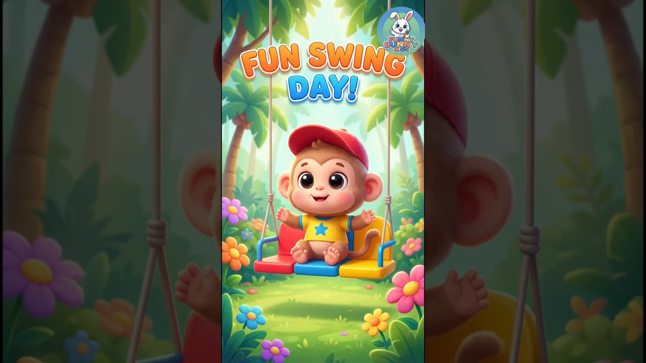 Monkey fun for kids | fun monkey | monkey swing | monkey | #kids #shorts