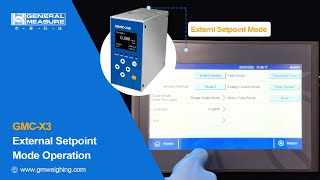 GMC-X3 Loss-in-Weight Controller External Setpoint Mode Operation