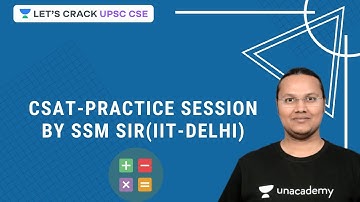 CSAT-Practice Session, by SSM SIR(IIT-DELHI) | Crack UPSC CSE/IAS 2020 | Sanjay Kumar Shah