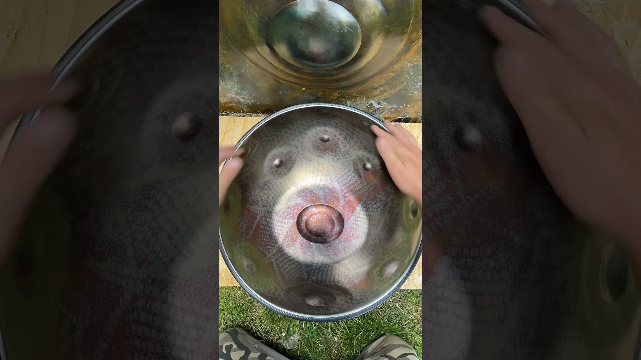 (CD)E/(G)(A)BCD(D#)E(F)F#G(Ab)ABCDEF#G Handpan E Kurd extended 21