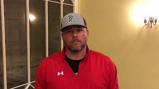 Flagler head women’s lacrosse coach Grant Kelam discusses the upcoming NCAA tournament at Flagler
