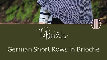 How To Knit German Short Rows in Brioche Stitch | Knitting Tutorial by Carol Feller