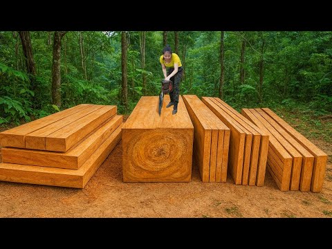 Sawing Wood, Building Frames, Roofing – A Young Girl's Advanced Wood Skills