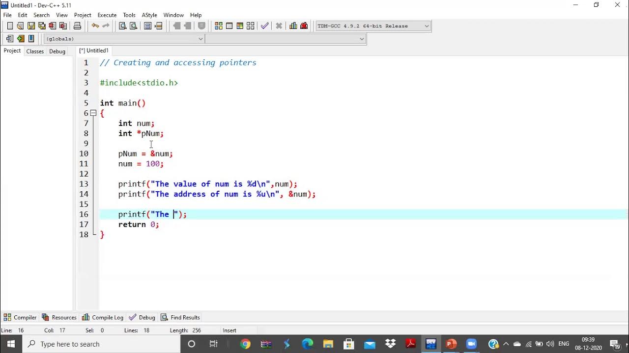 Create, Initialize, Assign and Access Pointers - YouTube