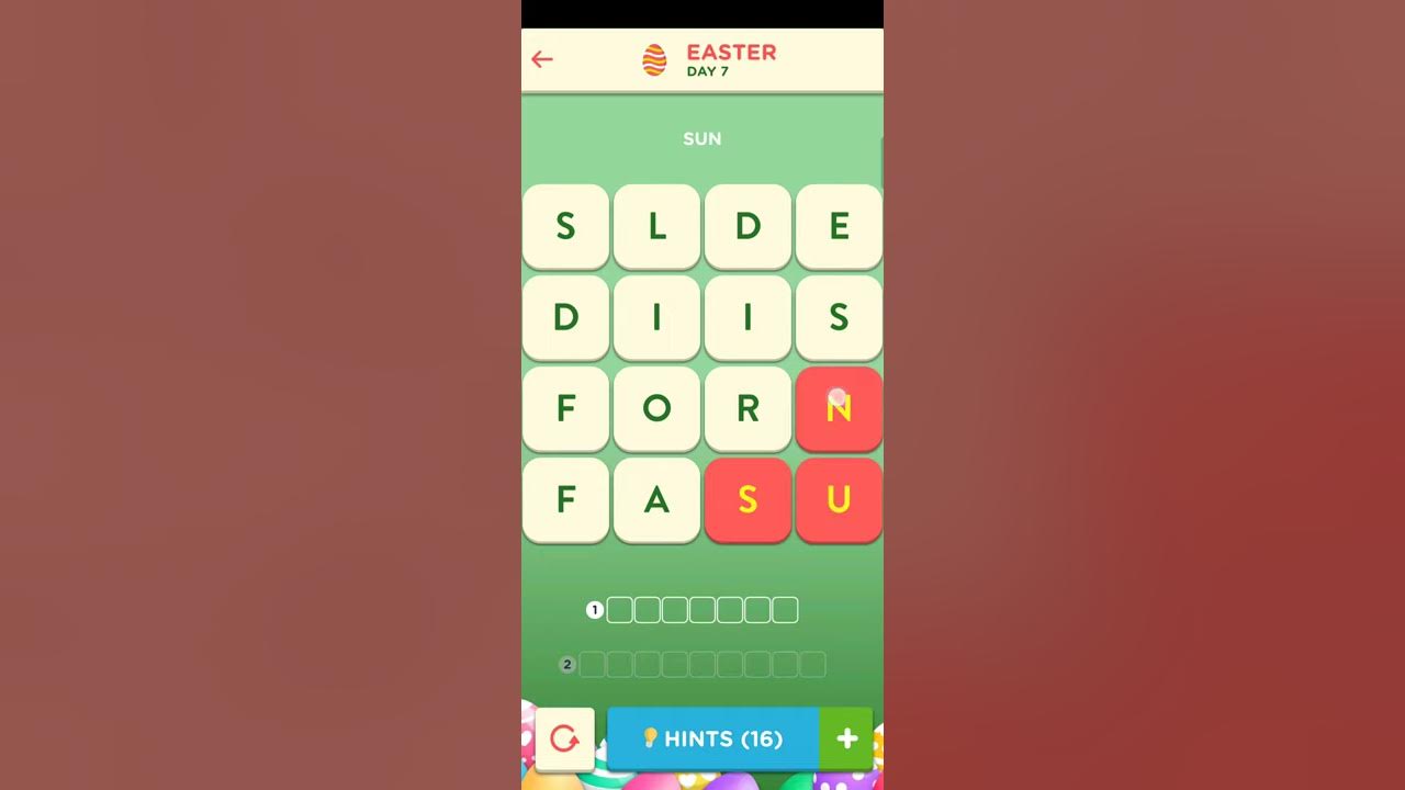 WordBrain 2 Easter Event Day 7 March 26 2021 Answers and Solutions