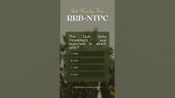 RRB-NTPC 2024 | Important Questions | Computer Based Test - 1