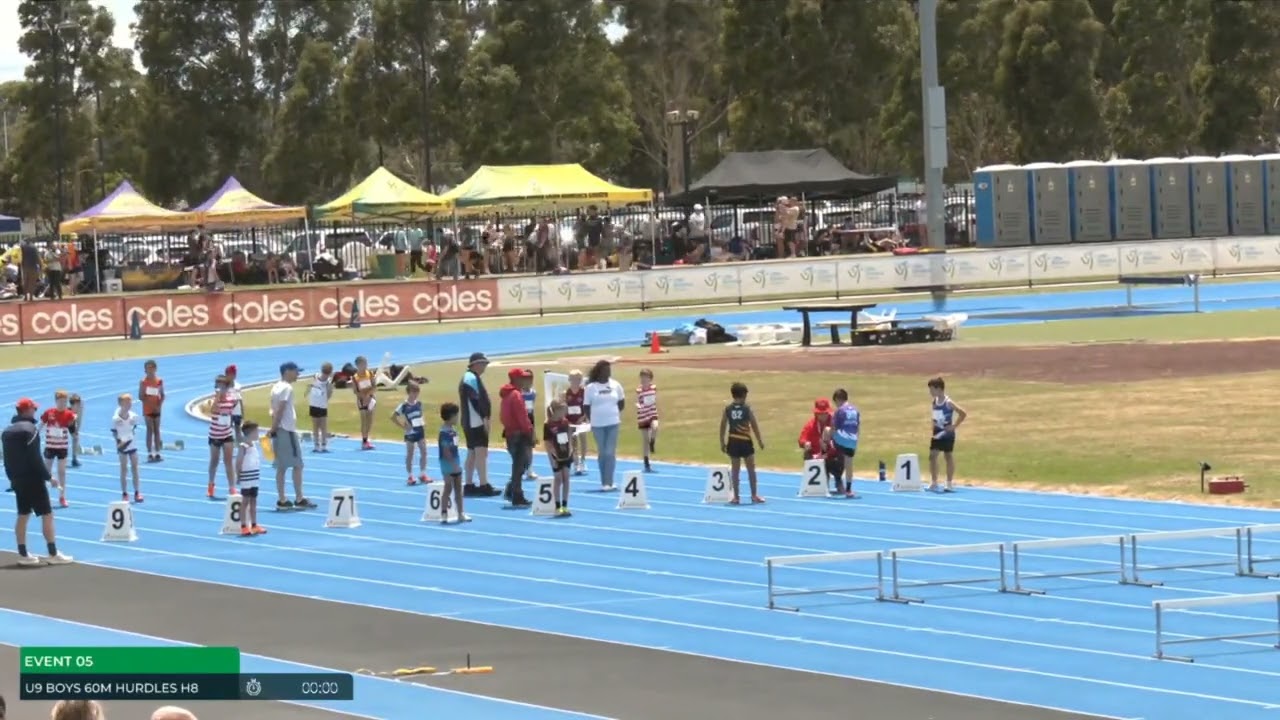 Boys U09 60m Hurdles Heat 8: 2025/26 State Combined Event Championships