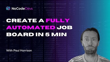 Create a fully automated job board in 5 minutes