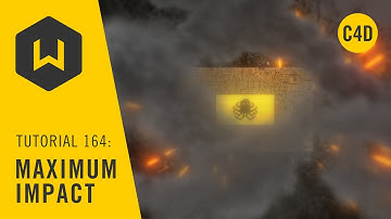 Smash a logo into the ground with Cinema 4D - Tutorial164: Maximum Impact