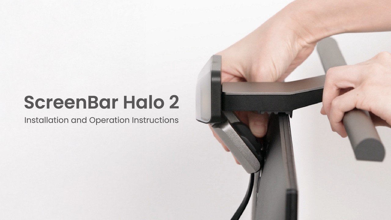 BenQ ScreenBar Halo 2 モニターライト | セットアップ - YouTube