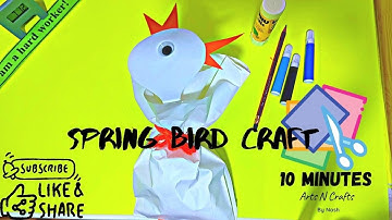 How to make DIY spring bird craft🦜🦜😍