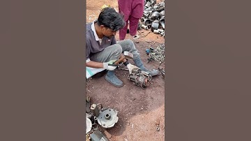 Rarest Ac Compressor Recycling Process #hardly #work #recycle #rarest #recycling #hardwork #short