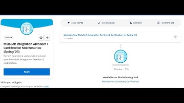 MuleSoft Integration Architect I Certification Maintenance (Spring 