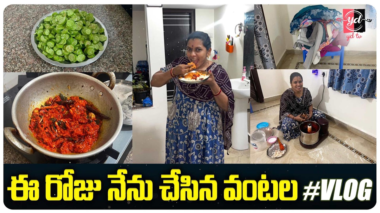 ఈ రోజు నేను చేసిన వంటల #vlog #ydtv #ydtvchandu