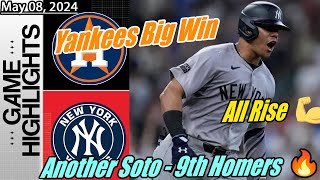 New York Yankees vs Houston Astros: Another Soto - 9th Homers All Rise | Yankees Big Win Highlights