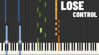 Teddy Swims - Losecontrol - Melody And Piano Instrumental (piano Tutorial)