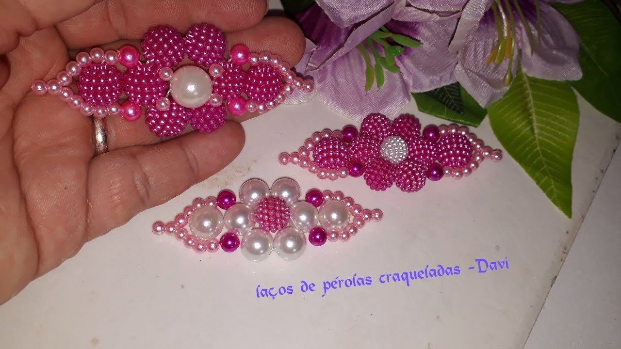 Laço de pérola craquelada Outlet