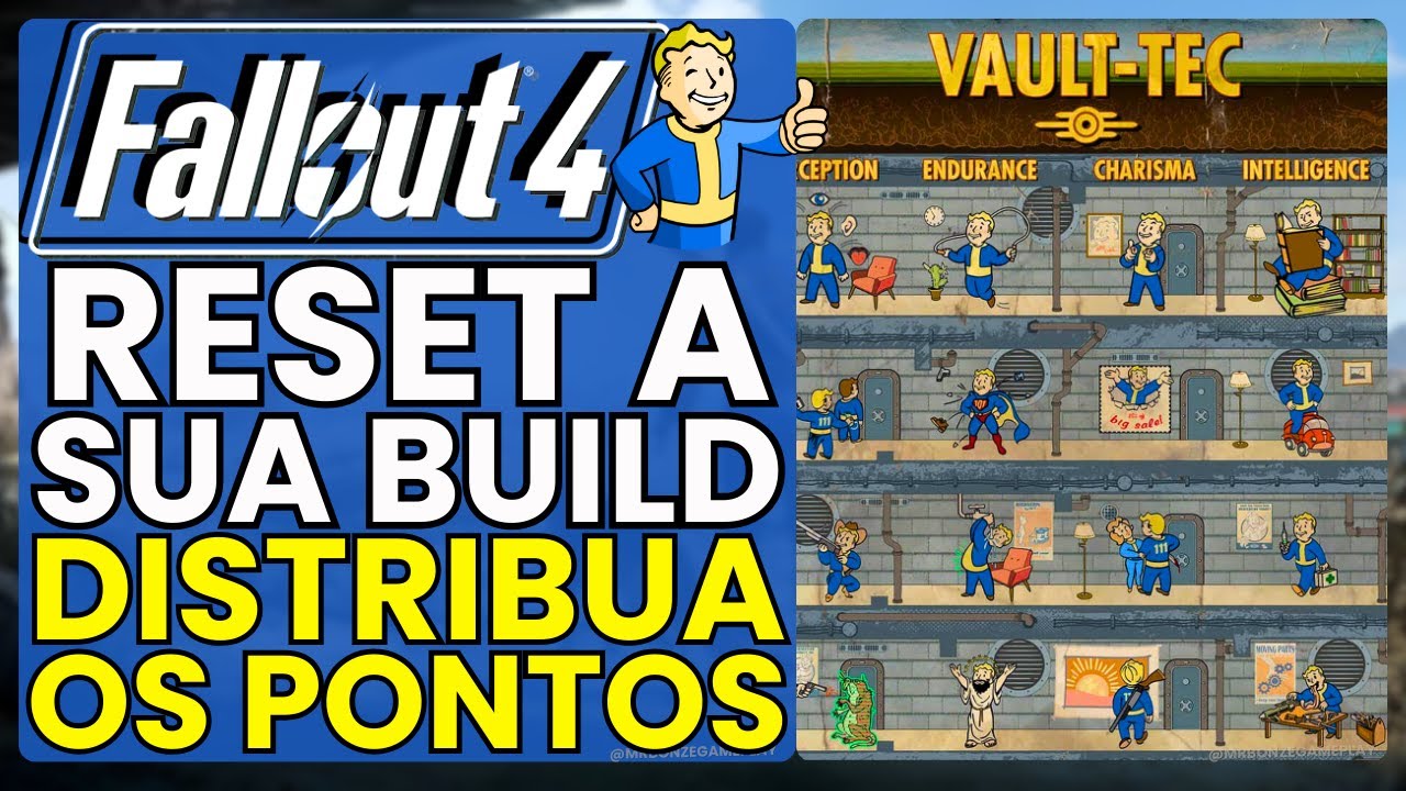 Reset sua build no jogo fallout 4 redefina os pontos de vantagens