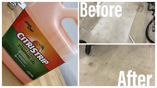 How to remove paint from concrete garage floor using CitriStrip gel How To Remove Latex Paint Off Your Garage Floor
