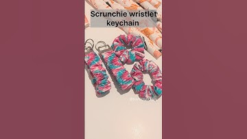 Launching new Scrunchie wristlet keychain #smallbusiness #wristlet #keychain