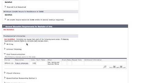 Academic Advisement Report