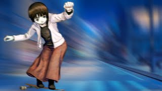 Lain skating while listening to Jamiroquai