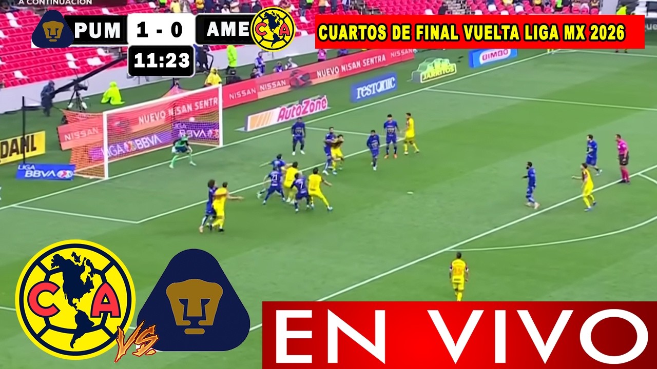 AMÉRICA vs PUMAS EN VIVO 🔴 DONDE VER, Analisis Horarios y Pronostico de ...