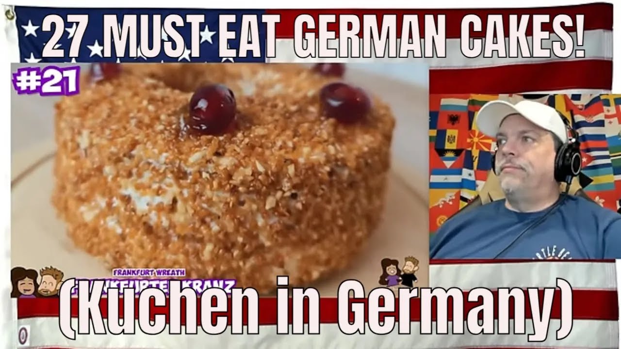 27 MUST EAT GERMAN CAKES! (Kuchen in Germany) - REACTION