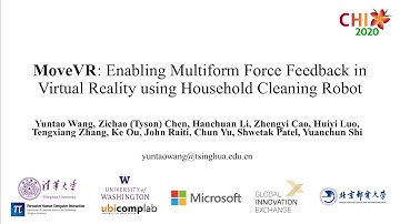 MoveVR: Enabling Multiform Force Feedback in Virtual Reality using Household Cleaning Robot