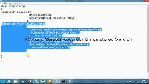 Java Tutorial by Rajan Jain : Scanner class in java ,getting input from keywordVideo8
