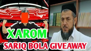 sariq bola shou halolmi | sariq bola giveaway halolmi | sariq bola show halolmi