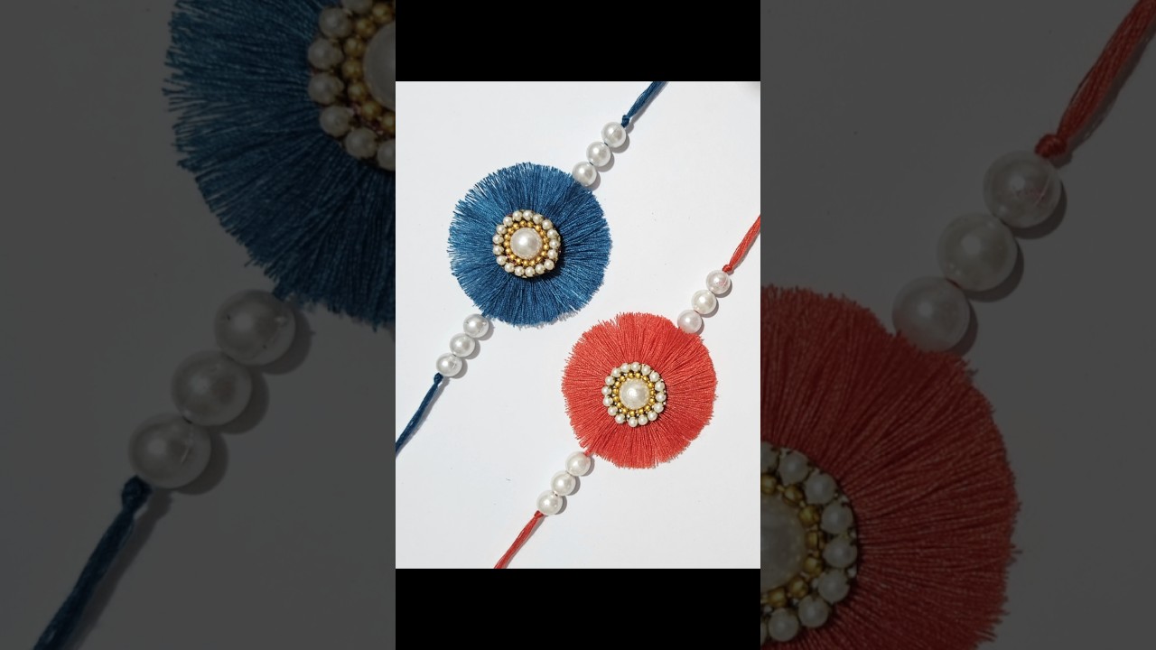 Easy Rakhi making ideas/How to Make Rakhi at Home/Rakhi for school Competition #ytshorts #viral #diy