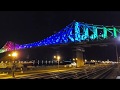 Ref:jsoI59xtfsk   the jacques-cartier bridge rainbow illumination  